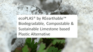Limestone based biodegradable plastic alternative